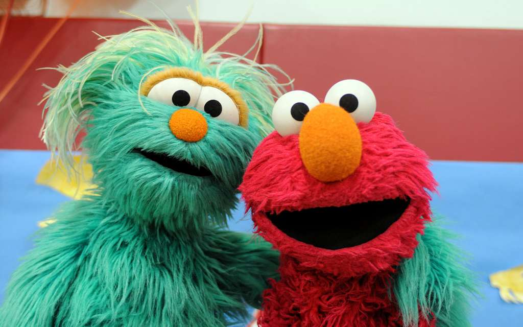 Elmo and Rosita.