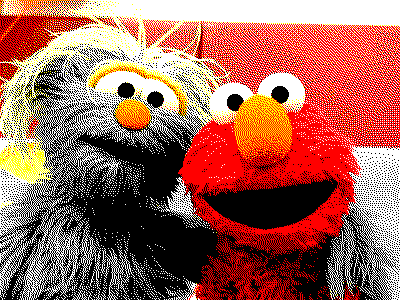 Elmo and Rosita.