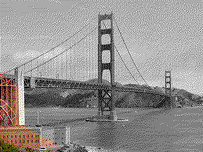 A Floyd-Steinberg dithered image.