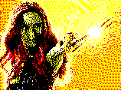 Gamora (Zoe Saldana).